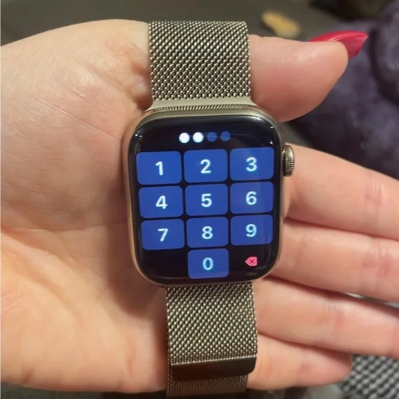 Apple Smartwatch with Silver Band